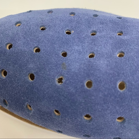 Johnston & Murphy Preppy Blue Perforated Suede Slip On Loafer Elevated Sneaker - Picture 4 of 15